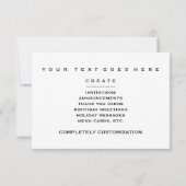 デカフ前の死 招待状 (裏面)