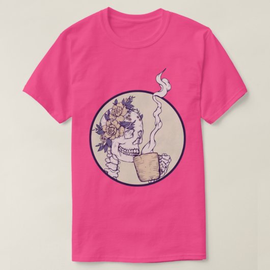 デカフ骨格の前の死 Tシャツ (デザイン正面)