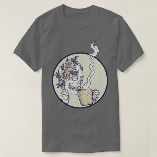 デカフ骨格の前の死 Tシャツ (デザイン正面)