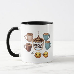 デカフ?いいえ感謝してい – コーヒおもしろいー愛好家コンボマグカップ マグカップ