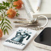 デカフ!?モカ怒エスプレッソコーヒーポット キーホルダー (正面右)