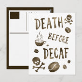 デカフ《写真》ぼけ味前の死 ポストカード (正面/裏面)