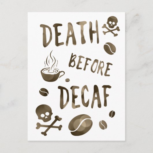 デカフ《写真》ぼけ味前の死 ポストカード (正面)