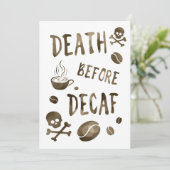 デカフ《写真》ぼけ味前の死 招待状 (スタンド正面)