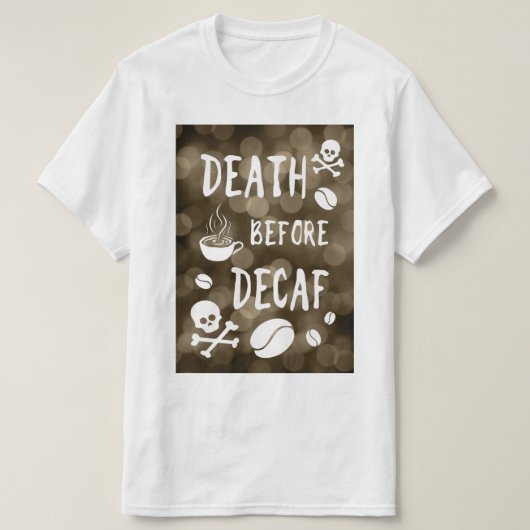 デカフ《写真》ぼけ味Tシャツ前の死 Tシャツ (デザイン正面)