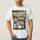 デカフ《写真》ぼけ味Tシャツ前の死 Tシャツ (正面)