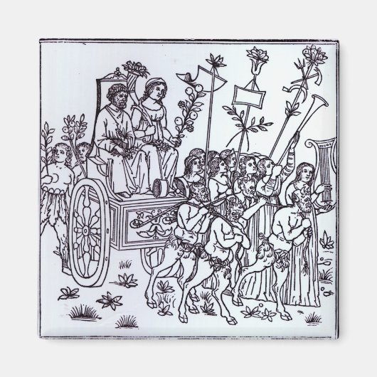 デカメロンのシーン マグネット (正面)