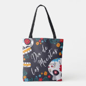 デカラフルロスムエルトス|トートバッグ トートバッグ (裏面)