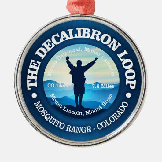デカリブロンループ(ハイキング) メタルオーナメント (正面)