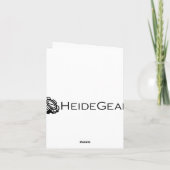 デカルトのクリスマスカードのブランク シーズンカード (裏面)