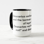 デカルトの冗談のマグ マグカップ (正面左)