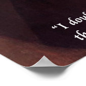 デカルト「私は考えそう私は私である」引用文ポスター ポスター (角)