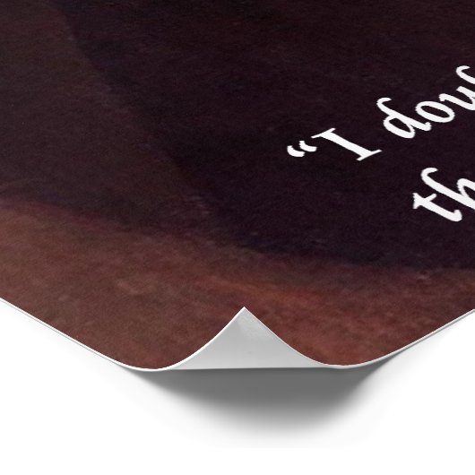 デカルト「私は考えそう私は私である」引用文ポスター ポスター (角)