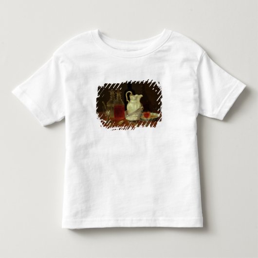デカンターが付いている静物画 トドラーTシャツ (正面)