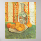 デカンターとレモンズのプレートはビンセント・ヴァン・ゴッホ ポスター (正面)