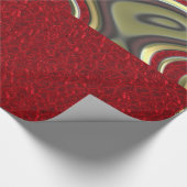 デカ祝デント、赤 ラッピングペーパー (角)