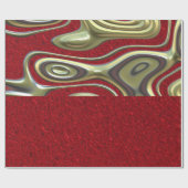 デカ祝デント、赤 ラッピングペーパー (フラット)