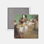 デガによるダンスクラス、印象派バレエの名画 マグネット (正面/裏面)