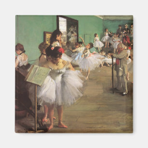 デガによるダンスクラス、印象派バレエの名画 マグネット