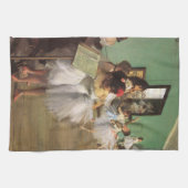 デガによるダンス教室、印象派バレエの名画 キッチンタオル (横)