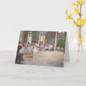 デガスによるバレエリハーサル カード (黄色い花)