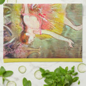 デガスによる「踊るダンサーたち」- バレエ芸術 キッチンタオル (折り畳み)