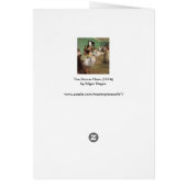 デガスのバレエ教室、ヴィンテージ印象派のバレエ (裏面)