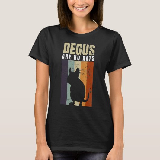 デガスはネズミの動物のデグではない Tシャツ (正面)