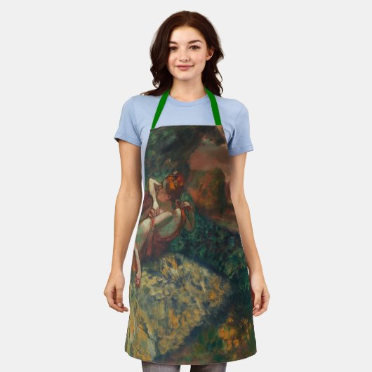 デガスアート4人のダンサー エプロン (着用した状態)