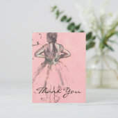 デガスダンサーが背中から見る ポストカード (スタンド正面)