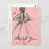 デガスダンサーが背中から見る ポストカード (正面/裏面)