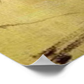 デガスダンサーインイエローファインアートプリント ポスター (角)