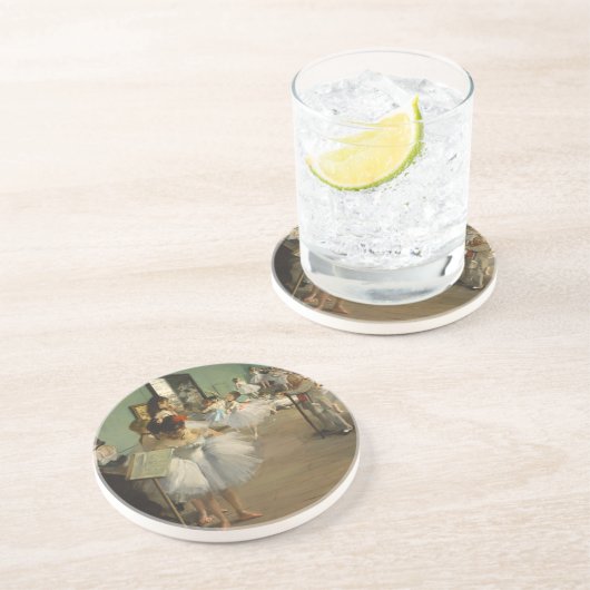 デガスダンスクラスバレエダンサーバレリーナアート コースター (側面)