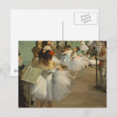デガスダンスクラスバレエダンサーバレリーナアート ポストカード (正面/裏面)