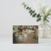 デガスダンスクラスバレエダンサーバレリーナアート 名刺 (スタンド正面)