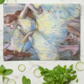 デガスバレエダンサーアートダンサー絵画ズ キッチンタオル (折り畳み)