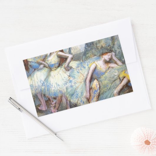 デガスバレエダンサーアートダンサー絵画ズ 長方形シール (封筒)