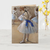デガスバレエバレエバレリーナヴィンテージカード カード (黄色い花)