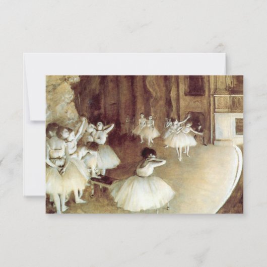 デガスリハーサルステージ結婚式RSVP 出欠カード (裏面)