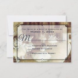 デガスリハーサルステージ結婚式RSVP 出欠カード