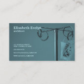 デキスぶら下がったトローズオンステンレス鋼IVスタンド 名刺 (裏面)