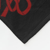 デキスターの戯曲悲劇のマスクとの大きいフリースの黒 フリースブランケット (角)