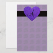 デキセドリン錠のモノグラムのバラ 便箋 (正面/裏面)