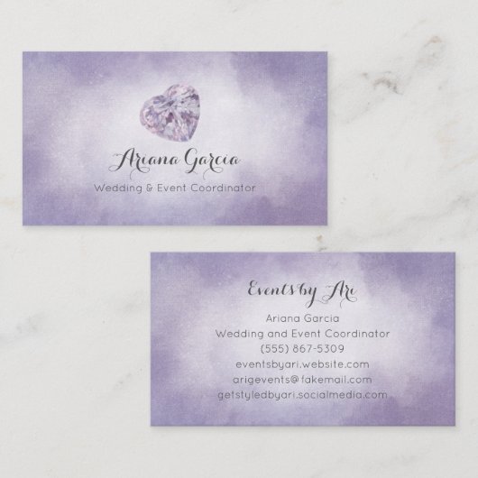 デキセドリン錠の宝石用原石のジュエリーの名刺 名刺 (正面/裏面)