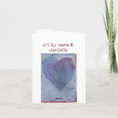 デキセドリン錠の水彩画のメッセージカード カード (裏面)