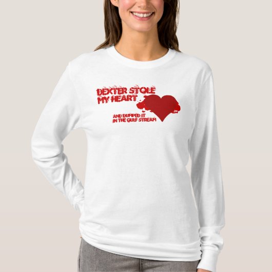 デクスターが私のハート Tシャツ (正面)