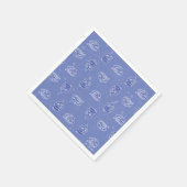 デクスターとマンダーク原子パターン スタンダードカクテルナプキン (角)