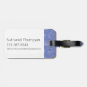 デクスターとマンダーク原子パターン ラゲッジタグ (裏面横)