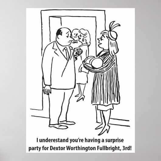 デクスターのおもしろいヴィンテージ ポスター (正面)