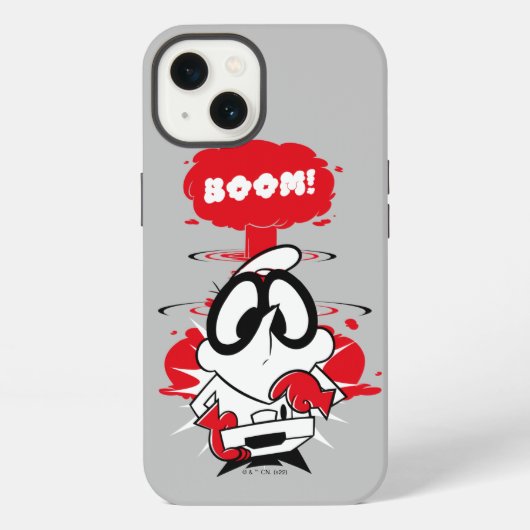 デクスターの爆発 グラフィック iPhoneケース (裏面)